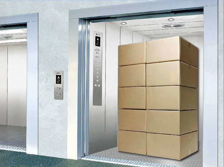2000kg 1m/S Freight Elevator Without Machine Room