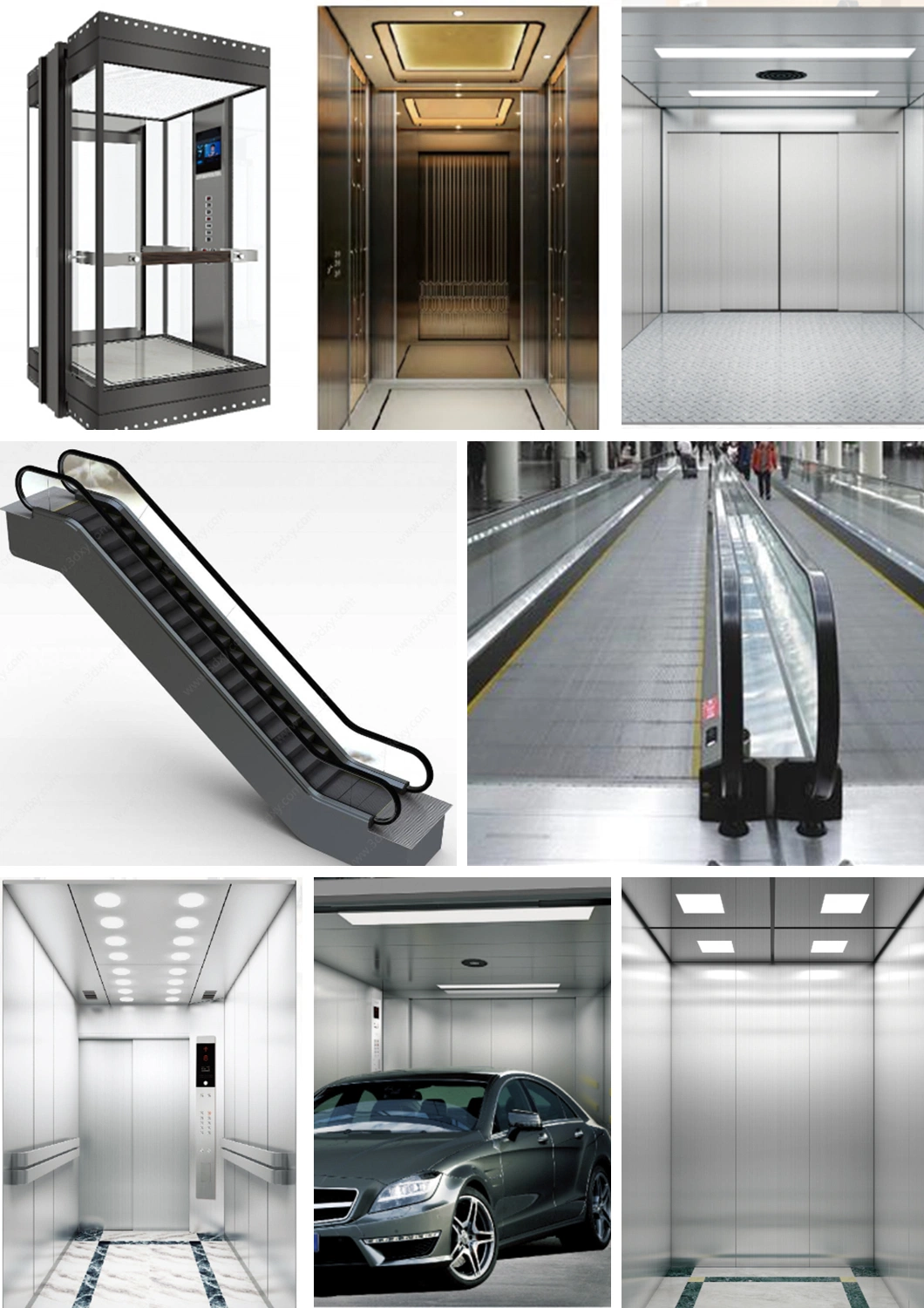 Big Capacity Energy Saving Economic FUJI Vvvf Control Traction Warehouse Car Auto Goods Freight Lift Cargo Elevator with Machine Room and Machine Roomless